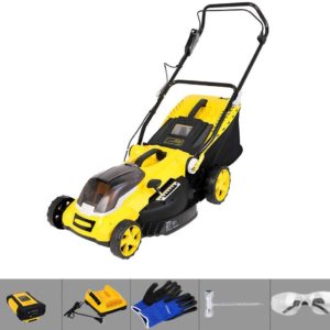 Cordless Electric Lawn Mower With Lithium Battery And Charger
